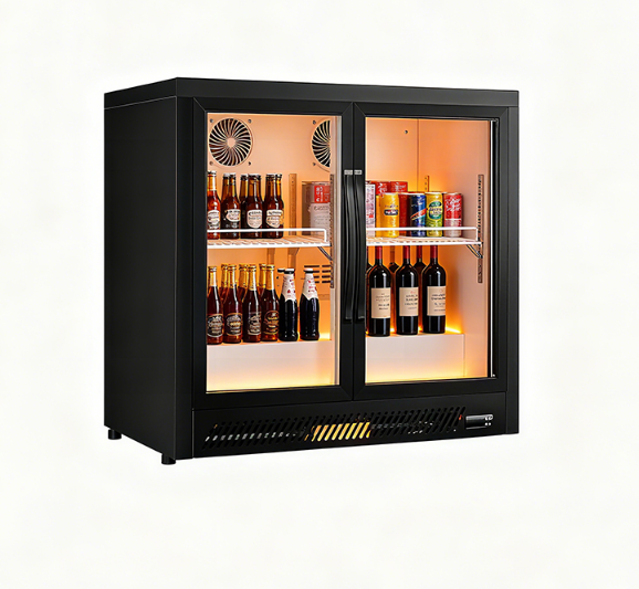 Snow Village Black Coated Swing Door