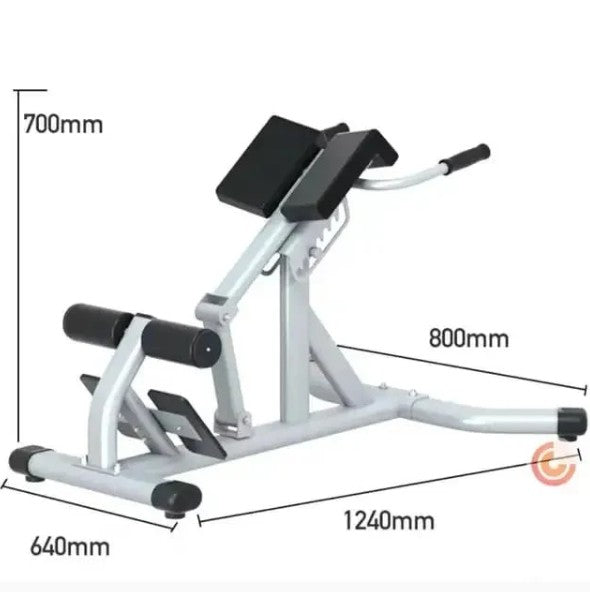 Roman Chair Back Extension Machine, Adjustable Hyperextension Bench – Hamstring Back Exercise Equipment