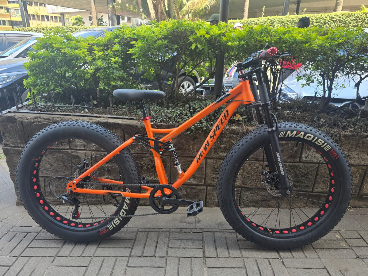 NEW SPEED Dual-Suspension Fat Tire Bike