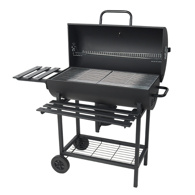 Charcoal Barrel BBQ Grill
