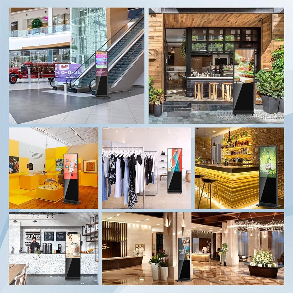 55″ Indoor Digital Signage – Floor Standing with Touch