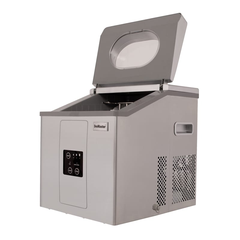 SnoMaster – 15Kg/24Hr Counter-Top Bullet Type Ice Maker – Stainless Steel (ZBC-15)