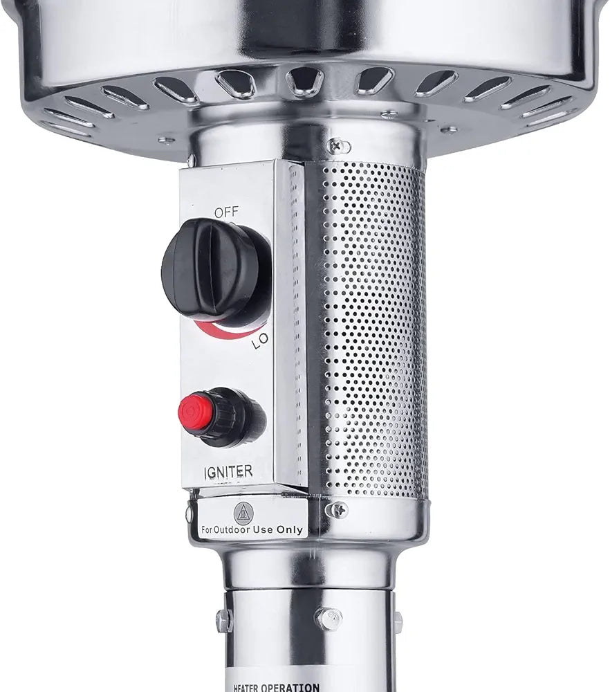 Alva Gas Patio Heater - Bronze Hammertone Cabinet