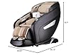 4D Massage Chair, Full Body Zero Gravity SL-Track Chair Recliner with Back Heating Capabilities, Body Shape Scanning, Triple Rollers on Each Foot Sole