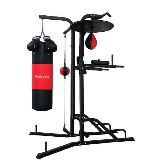 4-in-1 Boxing Stand Kenya: Heavy Bag, Speed Bag & Dip Station