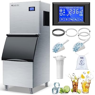 270KG/24hr Ice Maker KB-270 with 180 Ice Storage Bin Cube-Style