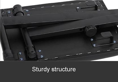 Piano Stool Adjustable Keyboard Bench X-Style Piano Bench Comfortable Padded Seat Keyboard Seat Stool with X-Type Iron Frame,Lightweight and Portable