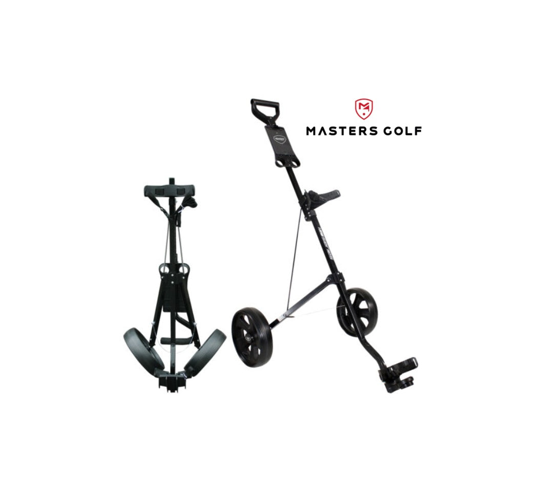 Golf Trolley golf 1 series 2 wheel pull (Colour: Black, Gender: Unisex Adult)