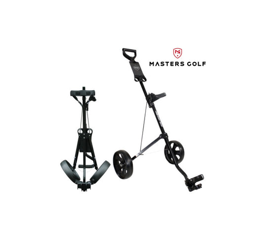 Golf Trolley golf 1 series 2 wheel pull (Colour: Black, Gender: Unisex Adult)