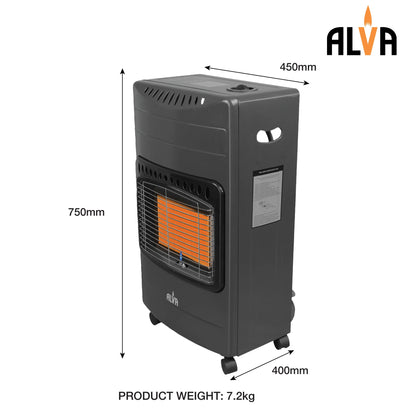 Alva 3-Panel Luxurious Infrared Radiant Indoor Gas Heater GH312