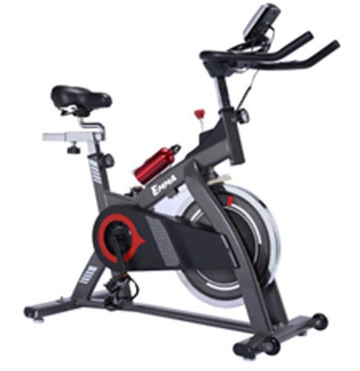 18kg Fly Wheel Spin Bike | Belt Power, 3pc Crank with Monitor, Red/Black - AM-S5250