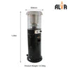Alva Short Stand Gas Patio Heater 1.35m - Black