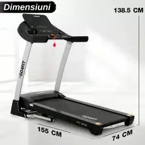 4.5HP Brushless GO4FIT Electric Treadmill – Foldable Home Treadmil