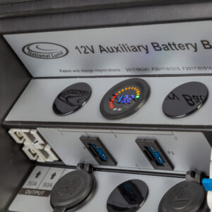 National Luna 12V Auxiliary Battery Box – Black