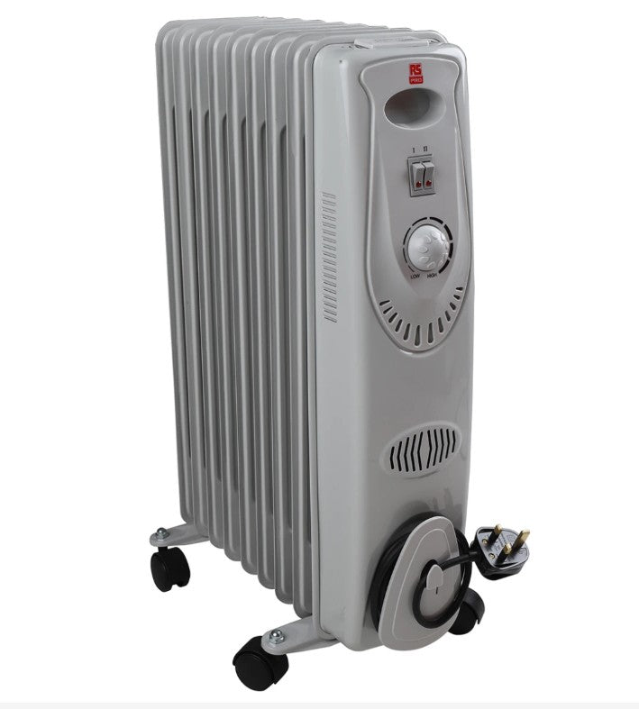 Oil Filled Radiator Thermostat Indoor Heater Oil Radiator 3 Power Settings