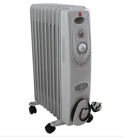 Oil Filled Radiator Thermostat Indoor Heater Oil Radiator 3 Power Settings