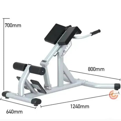 Roman Chair Back Extension Machine, Adjustable Hyperextension Bench – Hamstring Back Exercise Equipment