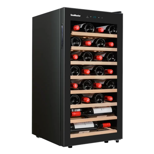 SnoMaster SMBC-100W (SM-100PRO) 28 Bottle Single Zone Wine Cooler (SM-100PRO)