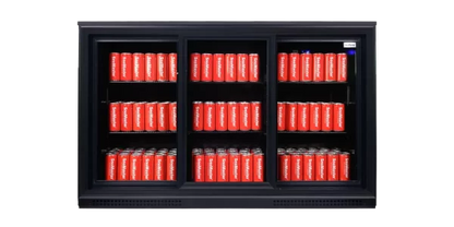 SnoMaster SMBC-300SL 300L Under-Counter Sliding Door Beverage Cooler