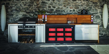 SnoMaster SMBC-300SL 300L Under-Counter Sliding Door Beverage Cooler