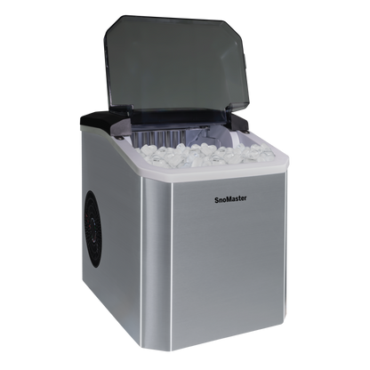SnoMaster SMIC-12(SS) 12Kg/24Hr Counter-Top Bullet Type Ice-Maker - Stainless Steel