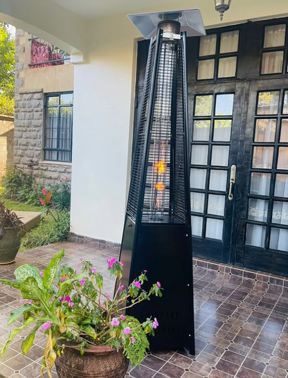 Pyramid Patio Gas Heater Matte black
