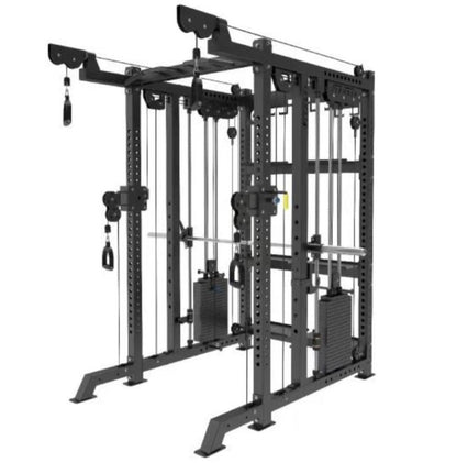 Multi functional Smith Machine Commercial Fitness Gym Equipment Squat Rack Power Cage with Steel Weight Stack