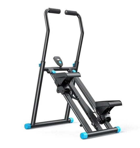 Stair Stepper/Climber with Extended Anti-Slip Pedals, 3-Height Adjustable Handlebars &amp; 150kg Capacity