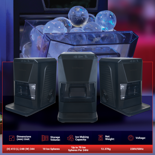 SnoMaster SnoMaster Ball Ice Maker (SMIC-50) Counter-Top Ball Ice-Maker