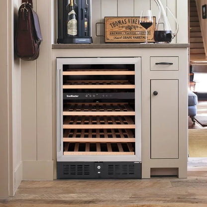 SnoMaster SMWC-46 (VT-46) 46 Bottle Dual Zone Wine Cooler