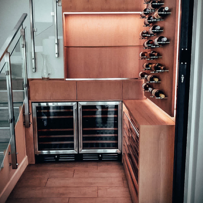 SnoMaster SMWC-46 (VT-46) 46 Bottle Dual Zone Wine Cooler
