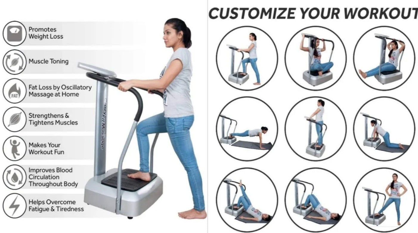 Crazy Fit Vibration Massager: Whole Body Fitness & Recovery Platform