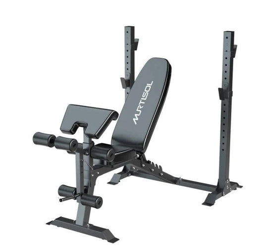 Adjustable 6 in 1 Weight Bench, Fast Folding with Preacher