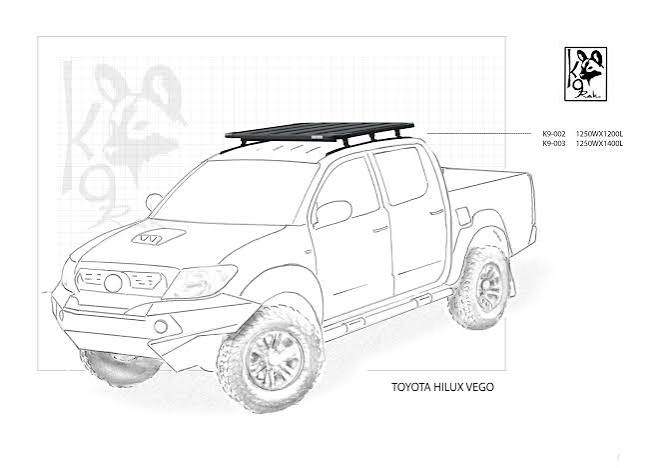 Eezi-Awn K9-003a for Toyota Hilux Double Cab IFS & K9-003Revo for Toyota, Hilux Double Cab Revo