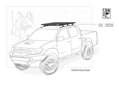Eezi-Awn K9-003a for Toyota Hilux Double Cab IFS & K9-003Revo for Toyota, Hilux Double Cab Revo