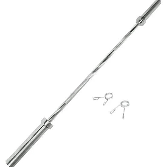 OLYMPIC 1.8M BARBELL BAR WITH CLIPS
