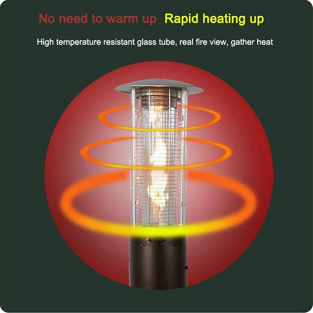 Cylindrical Gas Patio Heater for Outdoor Use