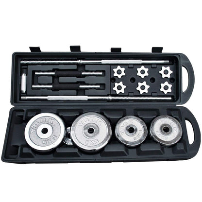 50kg Cast Iron Barbell and Dumbbell Set
