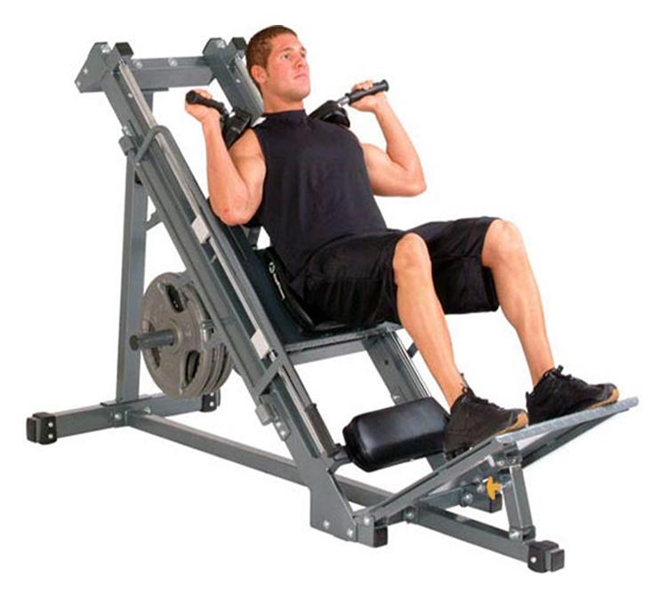 Leg Press with Hack Squat Machine