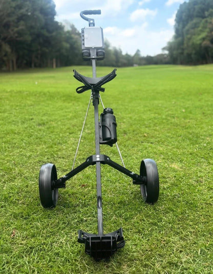 Golf Trolley golf 1 series 2 wheel pull (Colour: Black, Gender: Unisex Adult)