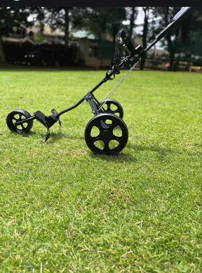 Golf Trolley golf 3 series 3 wheel push (Colour: Black, Gender: Unisex Adult)