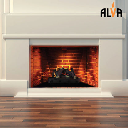 Alva Log Fireplace Gas Heater 520mm Wide GFP100