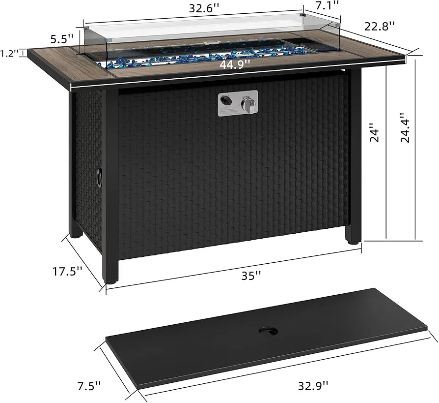 Fireplace Gas Heater for Indoor & Outdoor Use