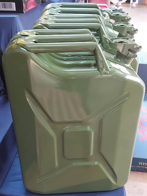Metal Jerry Cans 36 by 17 by 47Cm Sunpower 20L-Army Green-0.8Mm
