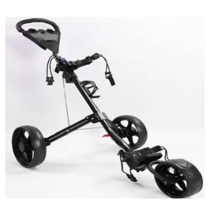 Golf Trolley golf 3 series 3 wheel push (Colour: Black, Gender: Unisex Adult)
