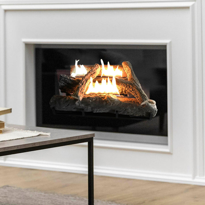 Alva Log Fireplace Gas Heater 520mm Wide GFP100