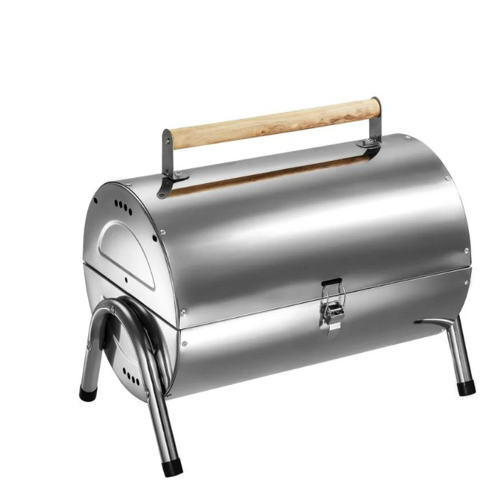 Stainless Steel Barbecue Grill – Double Oven Design