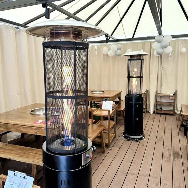 Cylindrical Gas Patio Heater for Outdoor Use