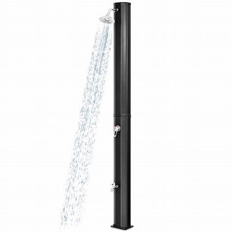 Solar Shower Material：PVC+ABS With Chrome Capacity: 35 Litres Water Temperature: Maximum：60 °C