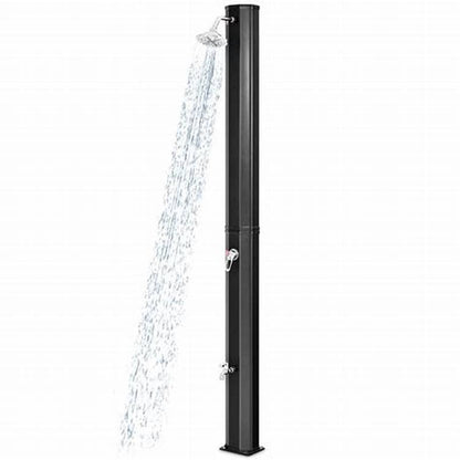 Solar Shower Material：PVC+ABS With Chrome Capacity: 35 Litres Water Temperature: Maximum：60 °C
